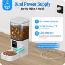 Automatic Cat Feeder with 2K Camera: 5G WiFi Automatic Dog Feeder with Night Vision