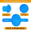 Dog Bath Brush — Dog Shampoo Brush With Adjustable Ring Handle Long Bristles