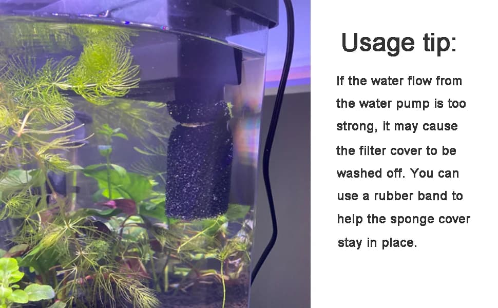 6-Pack Pre-Filter Sponge for Aquarium Shrimp Fry Fish Tank Filter 0.8” Intake — product details