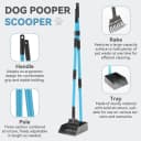 Dog Pooper Scooper — Stainless Metal Poop Scooper for Yard Long Handle