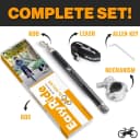 V2.0-180° Rotating Dog Bike Leash - with Shock Absorbers and Quick Attach Mechanism | Carbon Fiber | Detachable
