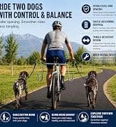 Dog Bike Leash — Shock-Absorbing Bikejoring Leash with Antenna for M/Large Dogs — collection imagery