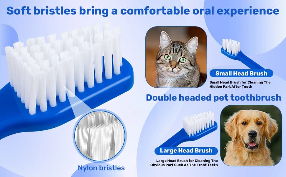 Dog Toothbrush Set of 8 - Dual Headed — product details