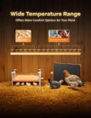 Smart Chicken Coop Heater — 200W Radiant Heat Panel with Temperature Sensor