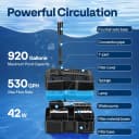 530GPH 42W All-in-One Pond Filter Pump Fountain System Kits