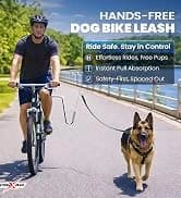 Dog Bike Leash — Shock-Absorbing Bikejoring Leash with Antenna for M/Large Dogs — collection imagery