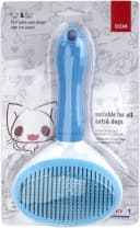 Self Cleaning Slicker Brush, Dog and Cat Bunny Pet Grooming Shedding Brush - Easy to Remove Loose Undercoat