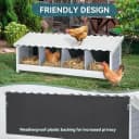 4 Holes Chicken Nesting Box — PVC Waterproof Roof