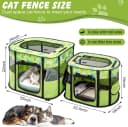 Portable Cat Playpen — Foldable Indoor and Outdoor Pet Tent with 2 Areas
