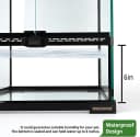 11 Gallon Tall Reptile Glass Tank 12"x12"x18",Pre-Assembled Vertical Terrarium Enclosure with Front Openning