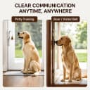 Fixed Metal Dog Doorbell for Potty Training - Heavy Duty Steel Wall Mounted Dog Bell for Door to Ring to Go