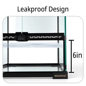 11 Gallon Tall Reptile Glass Tank 12"x12"x18",Pre-Assembled Vertical Terrarium Enclosure with Front Openning — collection imagery