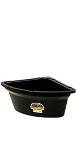 Plastic Hook Over Feeder | Mountable Livestock and Pet Feed Bucket | Horse Feed Bucket | Made in USA | 15 Quarts — product details
