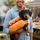 Hot Dog Costume for Dogs — Funny Hot Dog Dog Costume with Adjustable Fit