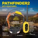 Pathfinder 2 GPS Dog Tracker e Collar 9 Mile Long Range LED Light No Monthly fees Free App Waterproof — Color: Pathfinder 2 / Size: 35 lbs and up
