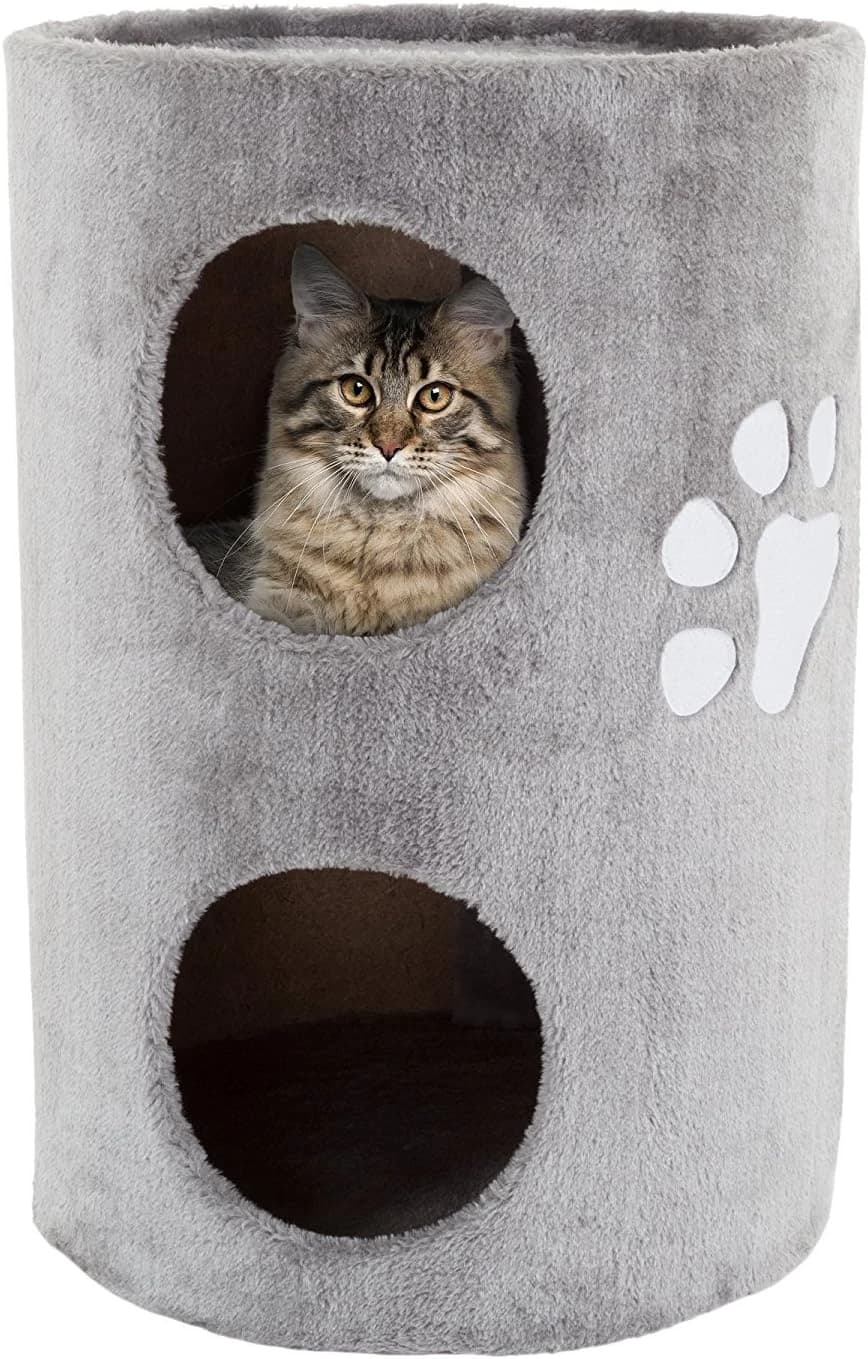 20.5-Inch Cat Condo - 2 Story Cat House with Sisal Scratch Pad