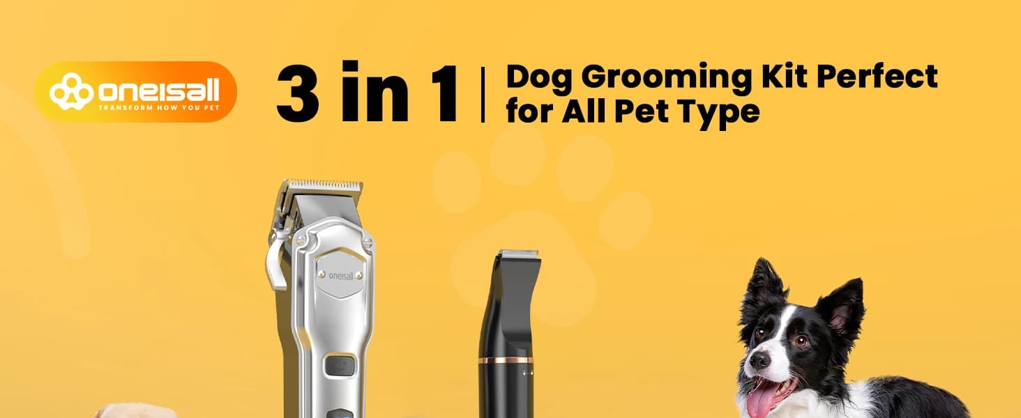 Dog Clippers Grooming Kit for Thick Coats and Heavy Duty — product details