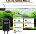 Aquarium Wave Maker — 18W Adjustable Cross Flow Pump with LED Display Controller