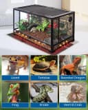 Reptile Terrarium Heat Pad with LCD Digital Aquarium Thermometer
