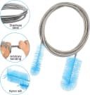 3 Pcs Aquarium Filter Hose Brush Stainless Flexible 61 ''79 ''