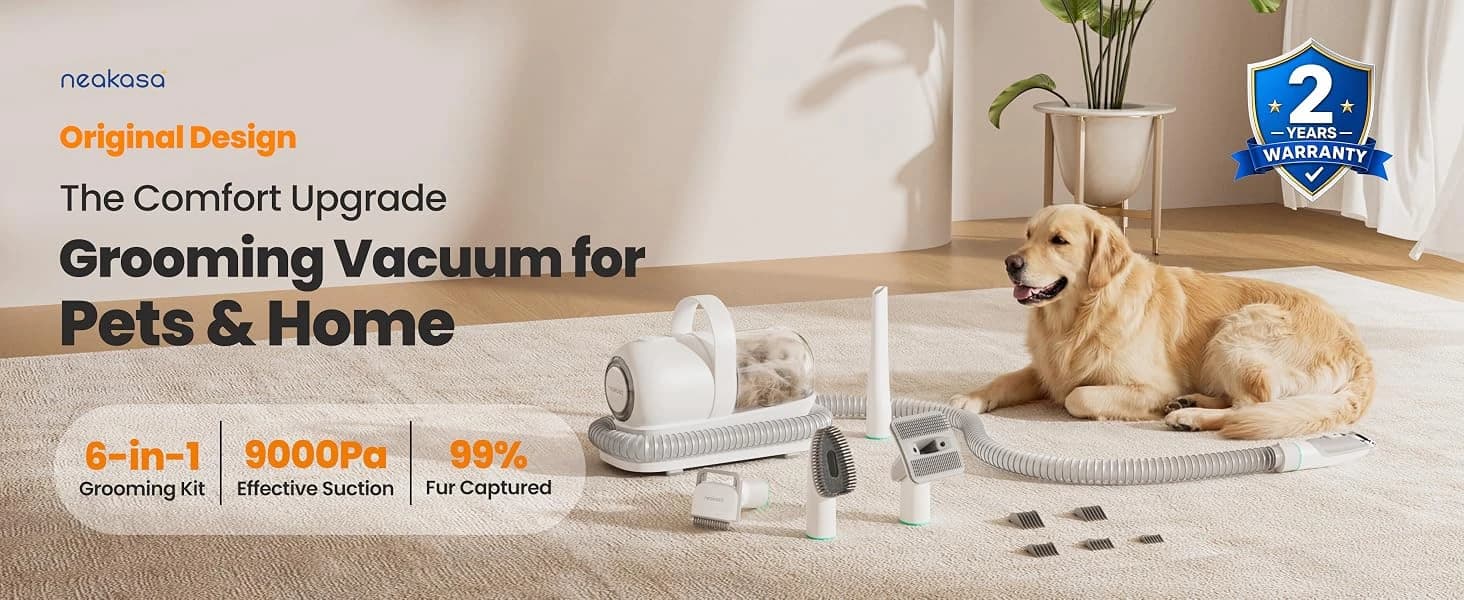 P1 Pro Dog Grooming Vacuum — 6-in-1 Kit — P1 Pro | Extended 2-Year Protection Plan