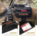 Service Dog Vest Harness, Service Dog Cape Guardian Dog Backpack Harness with Pouches Dog Saddle Bag for Small