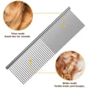Dog Combs for Grooming — Metal Cat Comb for Long Haired