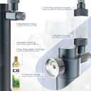 Desktop Aquarium CO2 System,45g CO2 Cartridge,5/8" & 3/8" Compatible