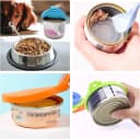 3 Pack Pet Food Can Covers Universal Can Lids Safe/Silicone Dog and Cat Food Can Lid Covers (green+blue+orange)