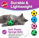 Sponge Soccer Ball Cat Toys for Cats and Kittens - Interactive and Colorful Plush Toy