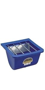 Plastic Hook Over Feeder | Mountable Livestock and Pet Feed Bucket | Horse Feed Bucket | Made in USA | 15 Quarts — product details