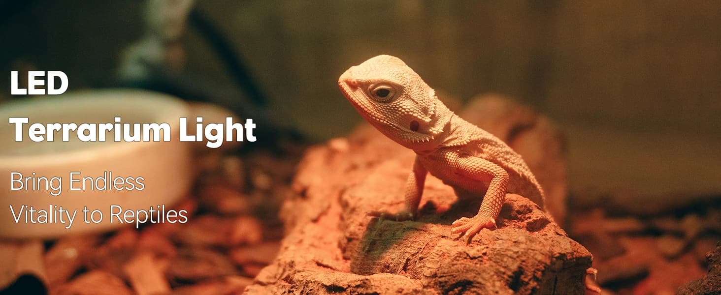 11 W Terrarium Light for 12" to 18" Terrarium Extendable Reptile Tank Light with Full Spectrum Brilliant White — product details