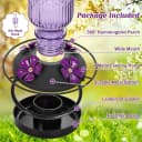 Glass Hummingbird Feeder for Outdoors Hanging