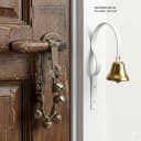 Fixed Metal Dog Doorbell for Potty Training - Heavy Duty Steel Wall Mounted Dog Bell for Door to Ring to Go