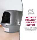 Hooded Flip Top Cat Litter Box with Charcoal Filter