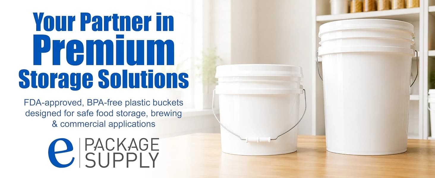 5 Gallon Bucket - Food Grade w/Lid BPA-Free — product details