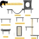 Cat Wall Shelves — 6 Pcs Luxury Wall-Mounted Cat Climber Set