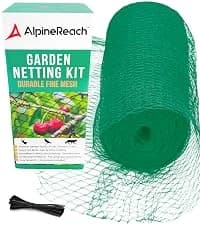 Koi Pond Netting Kit 15 x 20 ft Black Heavy Duty Woven Fine Mesh Net Cover for Leaves - Protects Koi Fish from — collection imagery
