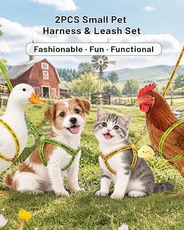 2PCS Ferret Harness and Leash — Adjustable Guinea Pig Harness — collection imagery