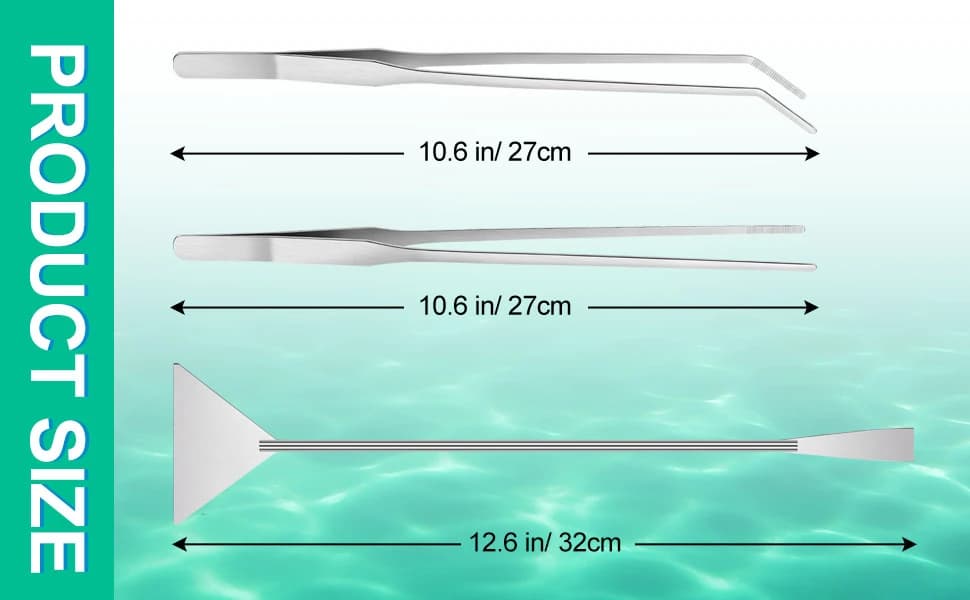 Terrarium Supplies 3 PCS — Stainless Steel Aquarium Supplies Set — product details