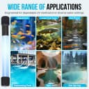 13W UV Water Clarifier with 9.84 ft Cable for Up to 300 Gallon Aquariums