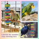 Bird Toys: 100 Pcs Wooden Blocks