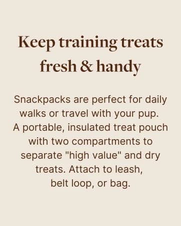 Snackpack Double Insulated Dog Treat Pouch – 1.5 Cup Capacity — collection imagery