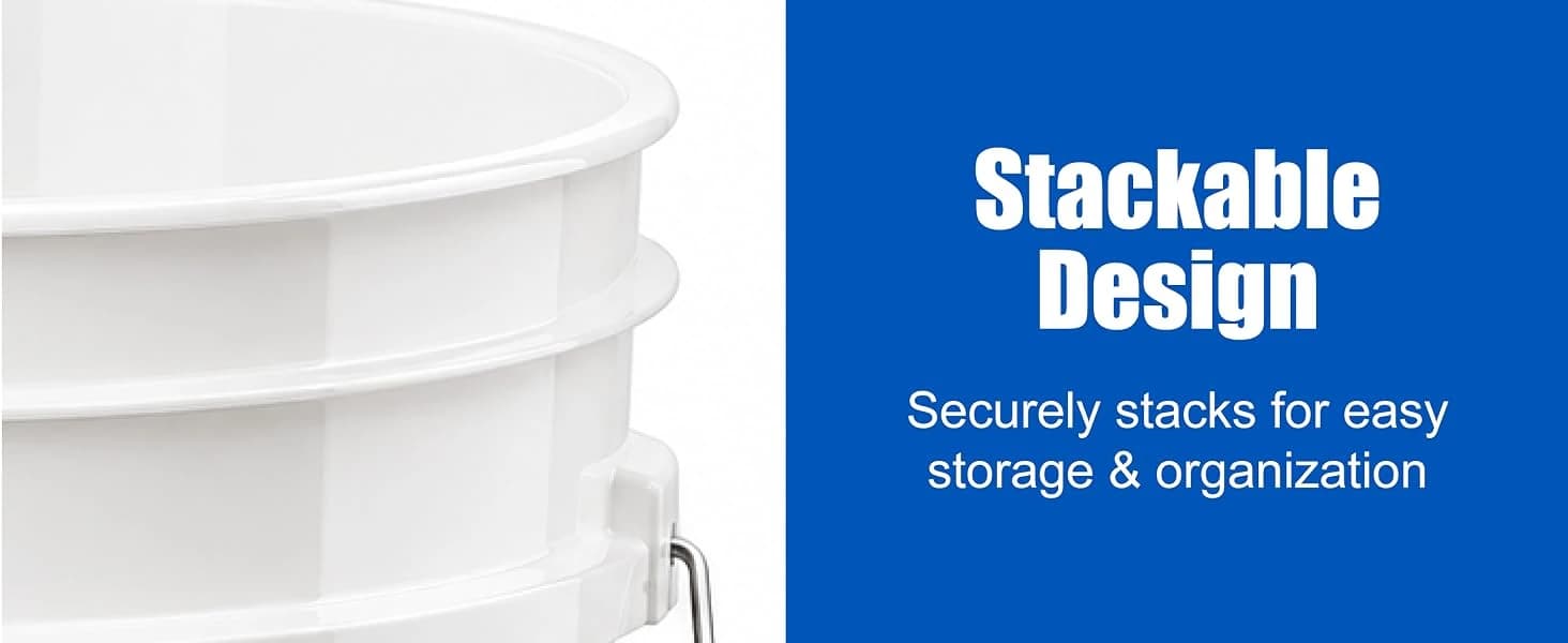 5 Gallon Bucket - Food Grade w/Lid BPA-Free — collection imagery