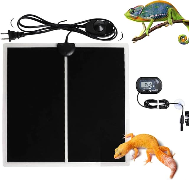 Reptile Terrarium Heat Pad with LCD Digital Aquarium Thermometer