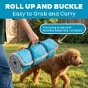 On-The-Go Travel Dog Bed — Portable Roll-Up Mat with Buckle