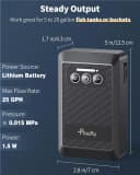 Aquarium Lithium Battery Powered Air Pump USB Rechargeable Oxygen Pump Portable Live Bait Aerator Pump for
