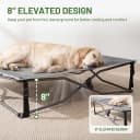 Outdoor Dog Bed — Cooling Elevated Pet Bed Portable Raised Dog Bed with Breathable Mesh