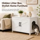 31.5" L Cat Litter Box Enclosure with Barn Door