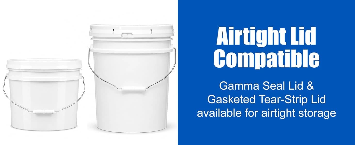 5 Gallon Bucket - Food Grade w/Lid BPA-Free — collection imagery